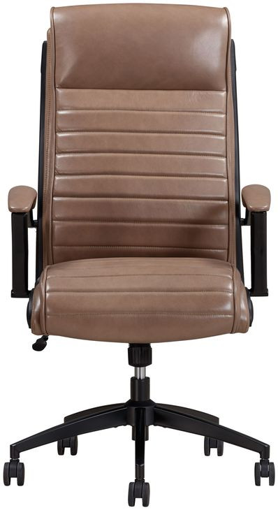 DC-370 Smooth Latte Leather Desk Chair