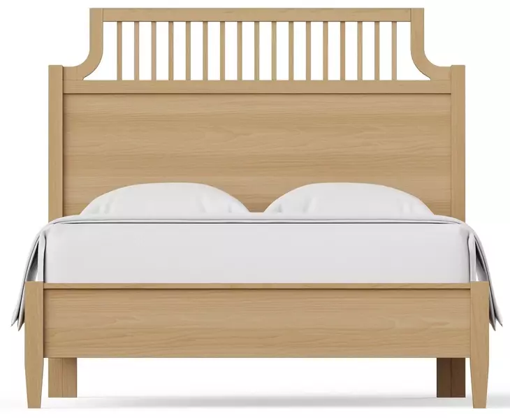Pure Maple Natural Queen Garden Panel Bed