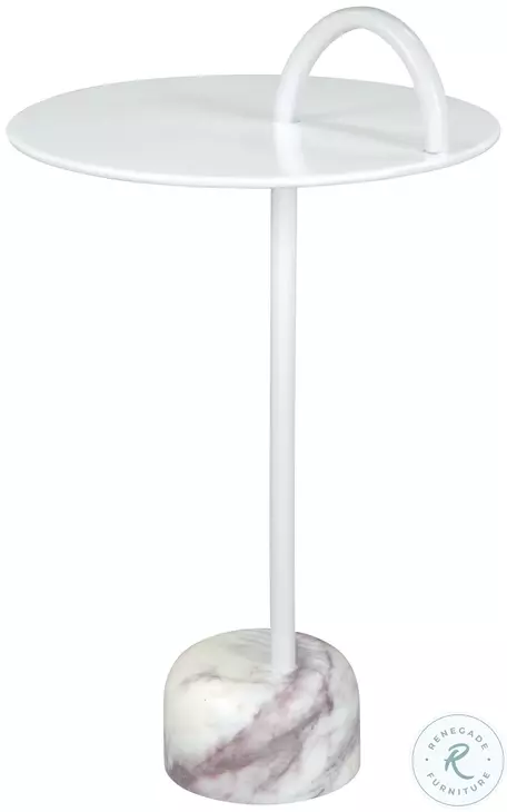 Will White 25" Side Table