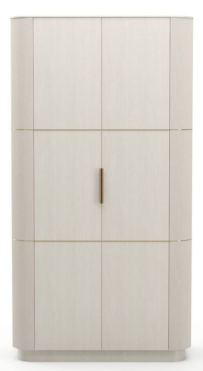 Love Matte Pearl 2 Door Bar Cabinet with LED