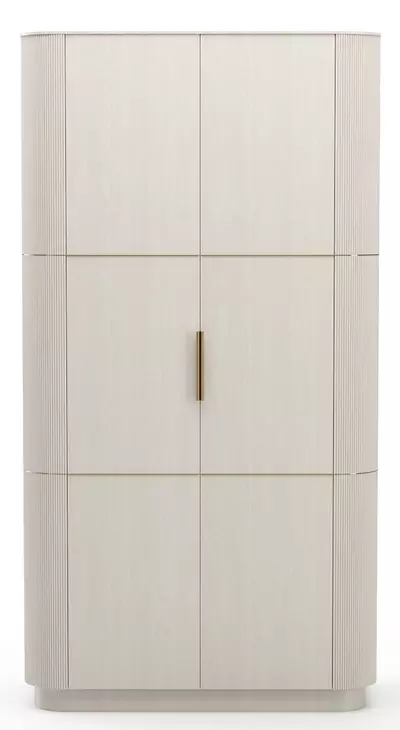 Love Matte Pearl 2 Door Bar Cabinet with LED