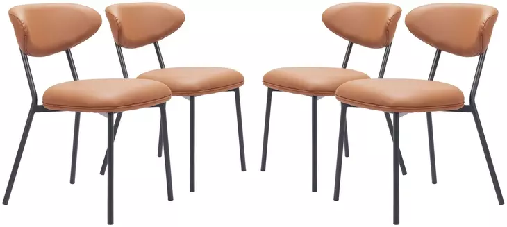 Rorun Brown Dining Chair Set Of 2