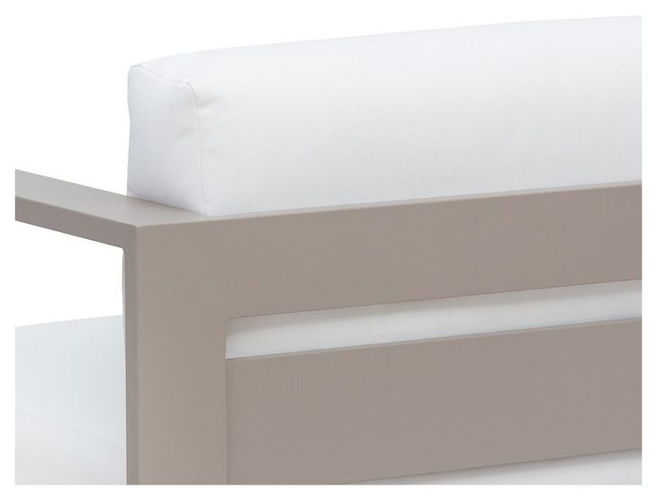 Ornelle Stinson White Performance Fabric Upholstered Outdoor Armchair