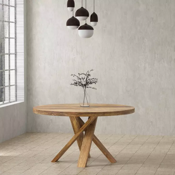 Bridges Amber 60" Round Dining Table