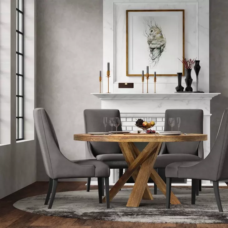 Bridges Amber 60" Round Dining Table