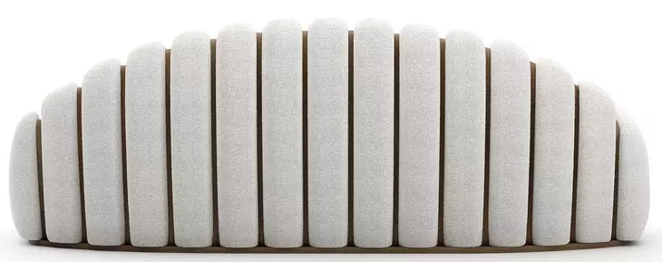 Chrysalis Ivory 90" Sofa