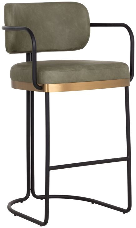 Jalen Ivanhoe Pine Upholstered Bar Stool