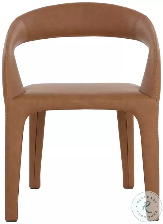 Atika Milliken Cognac Arm Chair