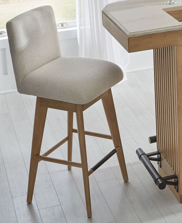 Escape Neutral Swivel Bar Stool