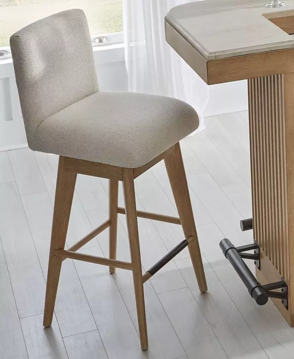 Escape Neutral Swivel Bar Stool