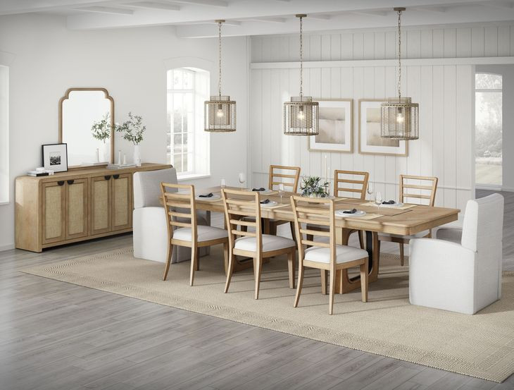 Escape Neutral Performance Fabric Upholstered Dining Chair