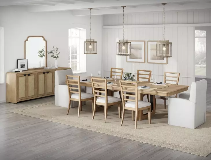 Escape Neutral Performance Fabric Upholstered Dining Chair