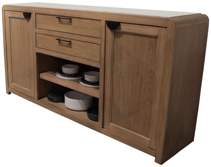 Escape Glazed Natural Oak 72" Buffet Server