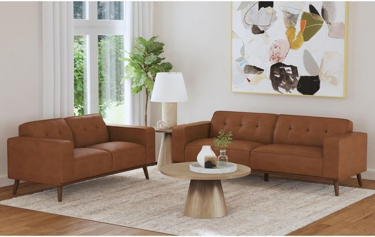 Fate Pebble Tan 91" Sofa