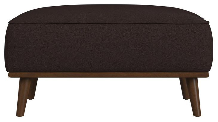 Fate Pebble Brown Upholstered RecPebble Tangular Ottoman