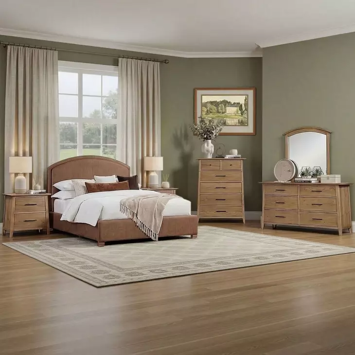 Jackson Brown Upholstered Panel Bedroom Set
