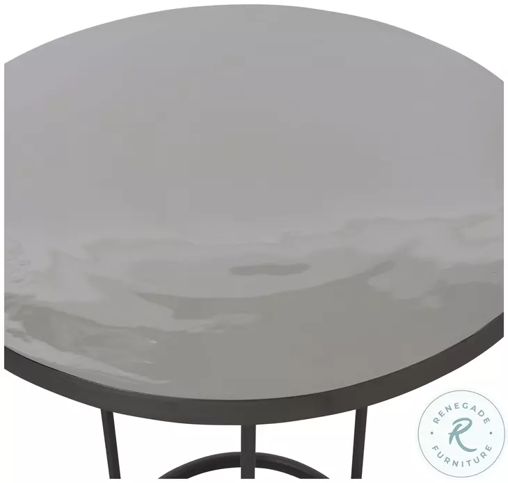 Bonfield Graphite And Grey Side Table