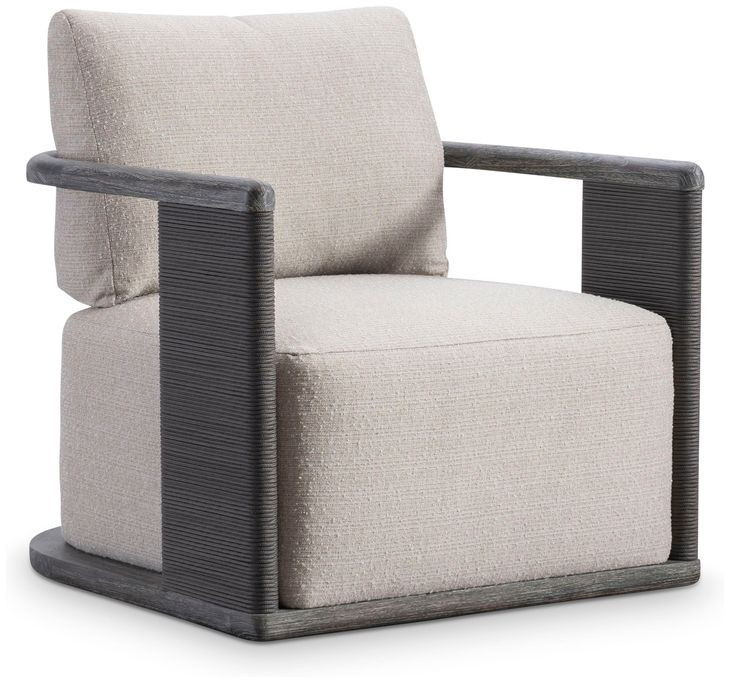 Andros Beige Upholstered Outdoor Swivel Accent Chair