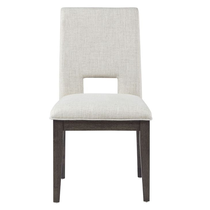 Evan White Upholstered Side Chair Set of 2