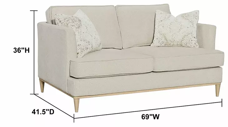 Wilmington Believe 69" Loveseat D with 2 Pillows