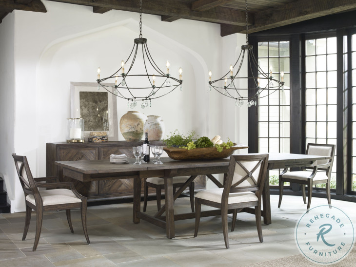 Walton Brown Rustic 86" Extendable Dining Table