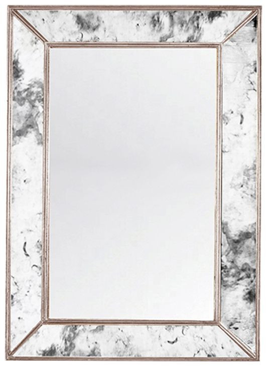 Dion Antique Silver Rectangular Wall Mirror