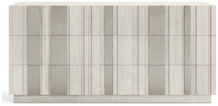 Tempo Larza and Satin Nickel 6 Drawer Dresser