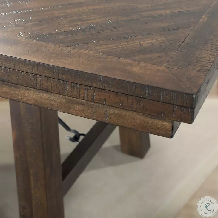 Dex Smokey Walnut Extendable Rectangular Dining Table from