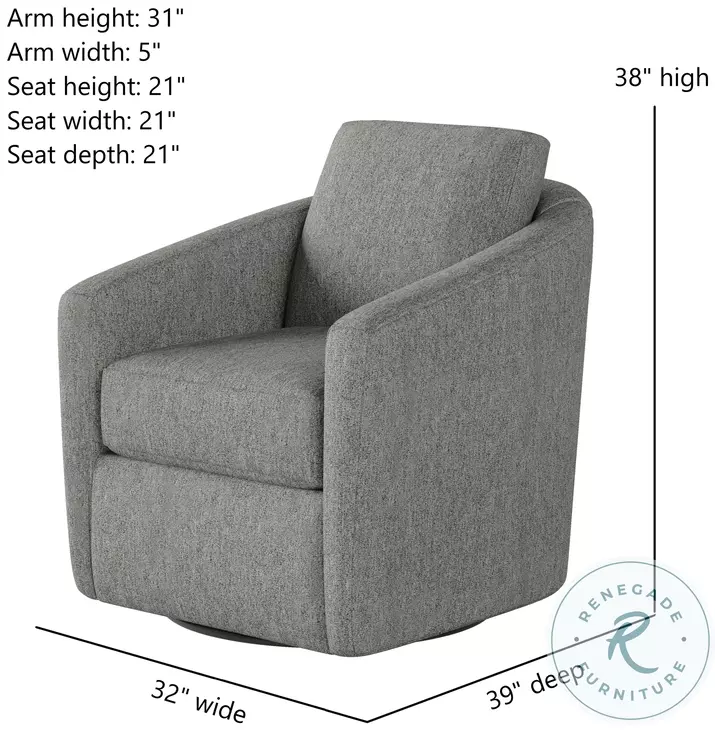 Daisey Halifax Dove Swivel Glider