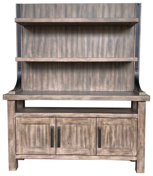 Lodge Siltstone 66" Dining Buffet with Hutch