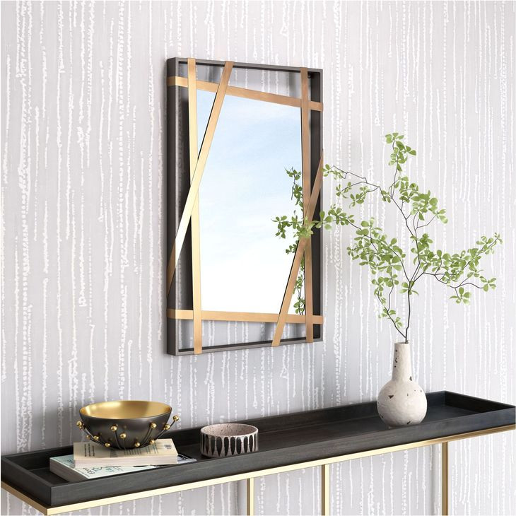 Tolix Antique Gold And Black Mirror