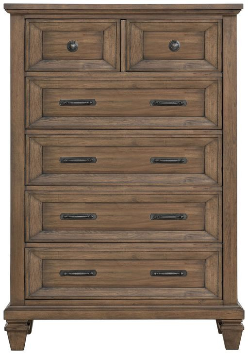 Mariana Mocha 5 Drawer Chest