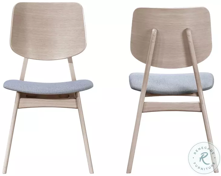 Oscar Gray Upholstered Dining Chair Set Of 2