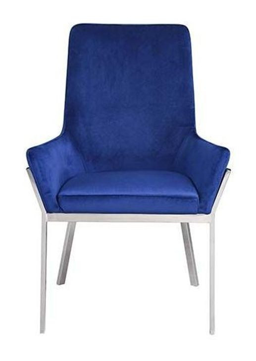 Cambrie Blue Upholstered Side Chair Set of 2