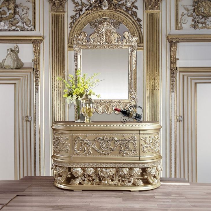 Vatican Champagne Silver 2 Door Server