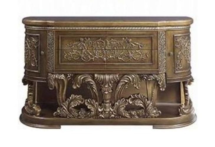 Constantine Brown and Gold 2 Door Server