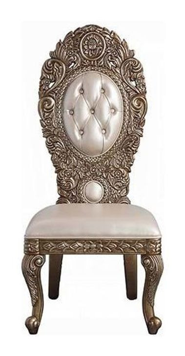 Constantine Gold Upholstered Side Chair Set of 2