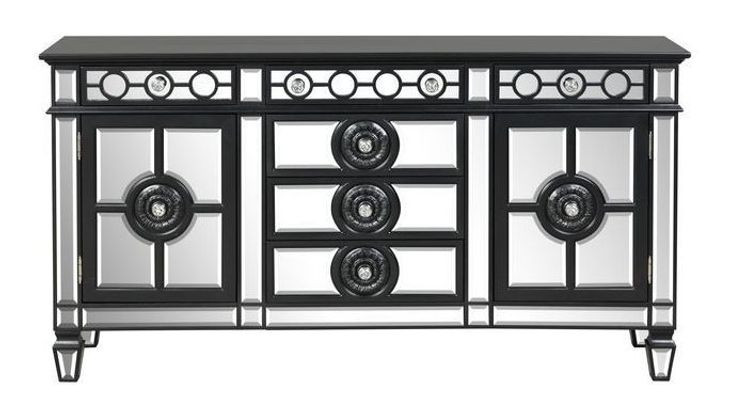 Varian II Silver and Black 2 Door Server