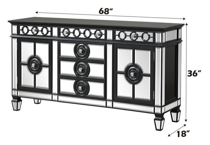 Varian II Silver and Black 2 Door Server