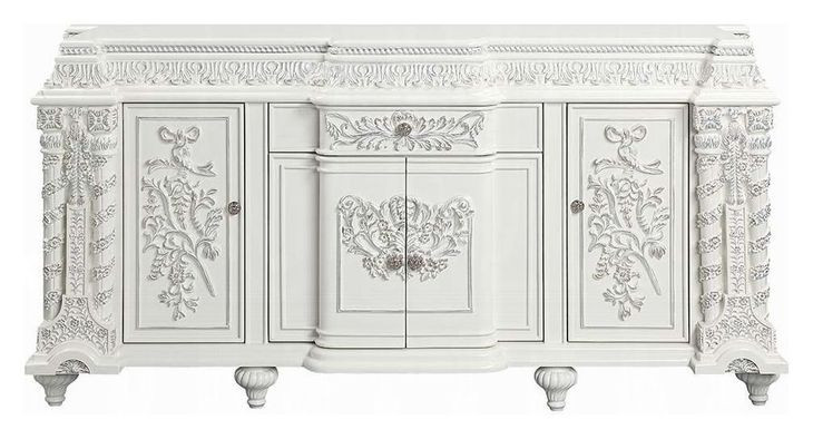 Vanaheim Antique White 4 Door Server