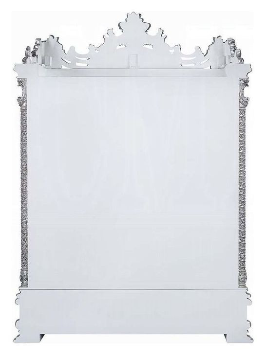 Valkyrie Antique Platinum 2 Door Curio Cabinet with LED