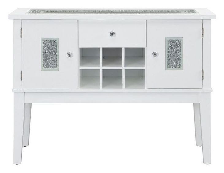 Elizaveta Gray and White 2 Door Server