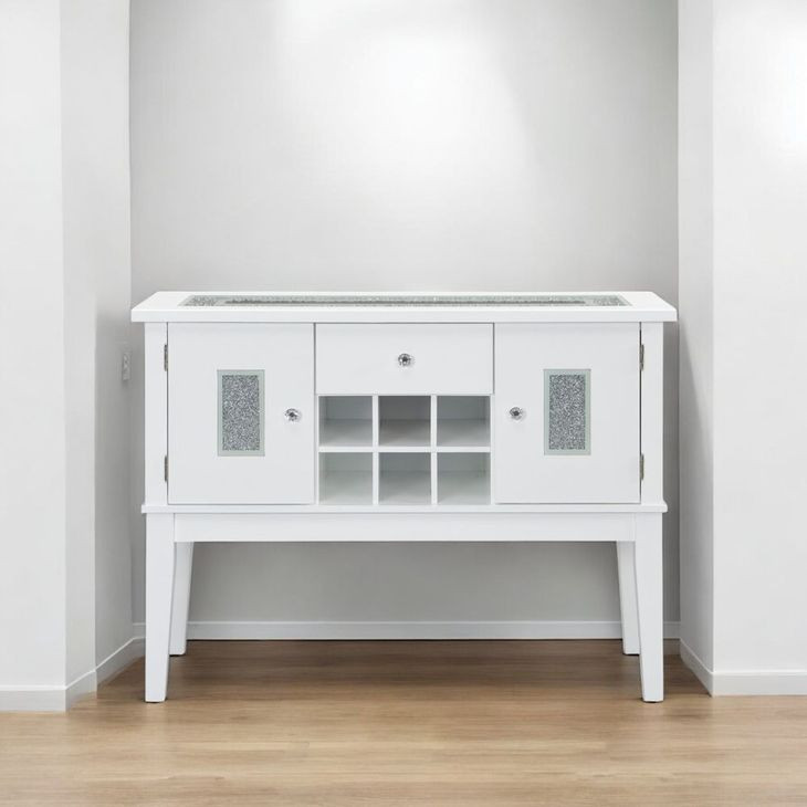 Elizaveta Gray and White 2 Door Server