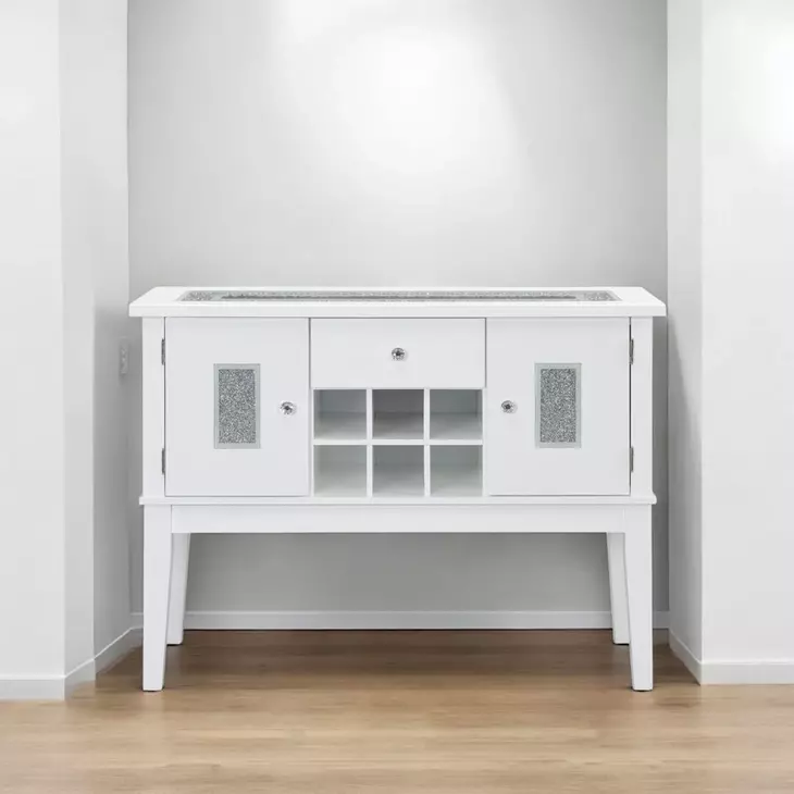 Elizaveta Gray and White 2 Door Server