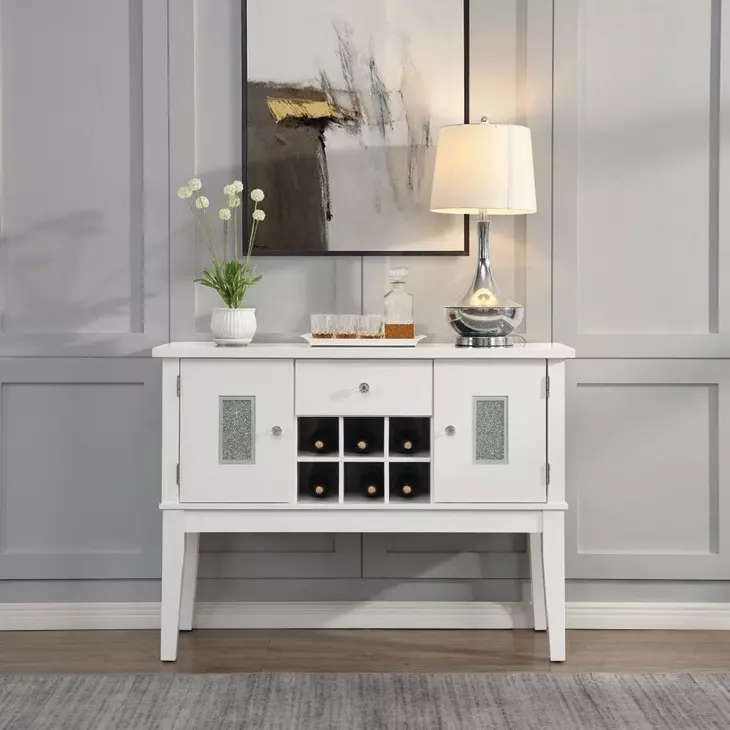 Elizaveta Gray and White 2 Door Server