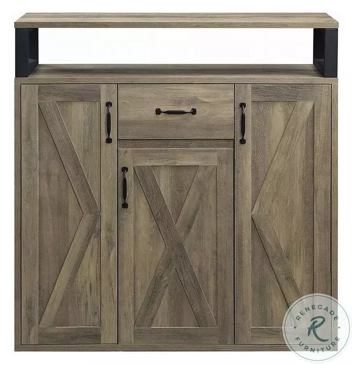 Abiram Rustic Oak Server