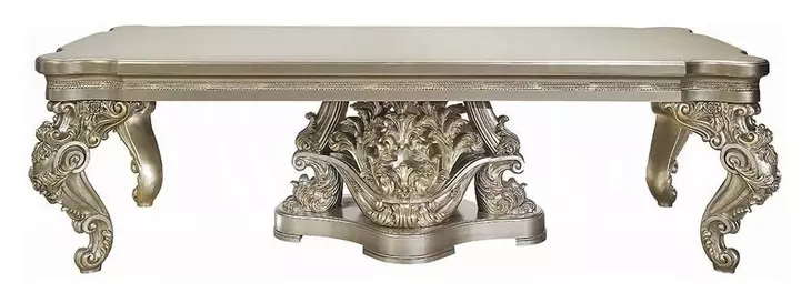 Danae Champagne and Gold Rectangular Dining Room Set
