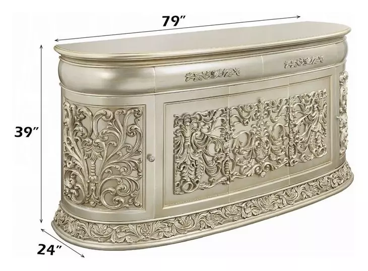 Sorina Antique Gold 4 Door Server