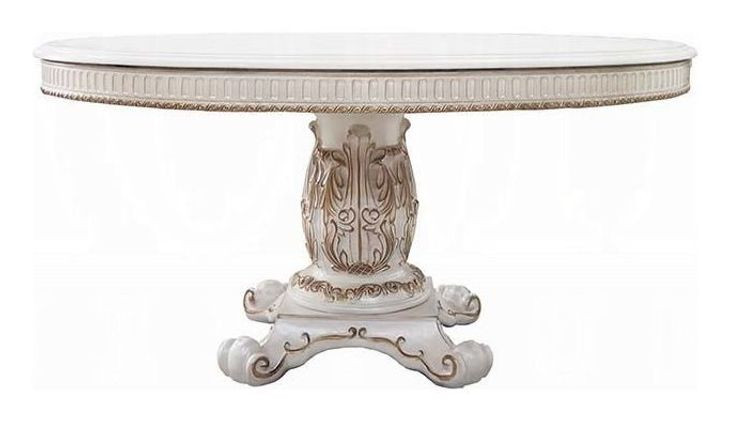 Vendome Antique Pearl 60" Round Dining Table