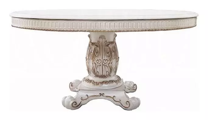 Vendome Antique Pearl 60" Round Dining Table
